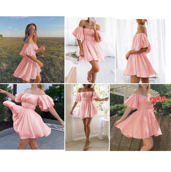 Puff Sleeve Mini Dress - Picture 6 of 16